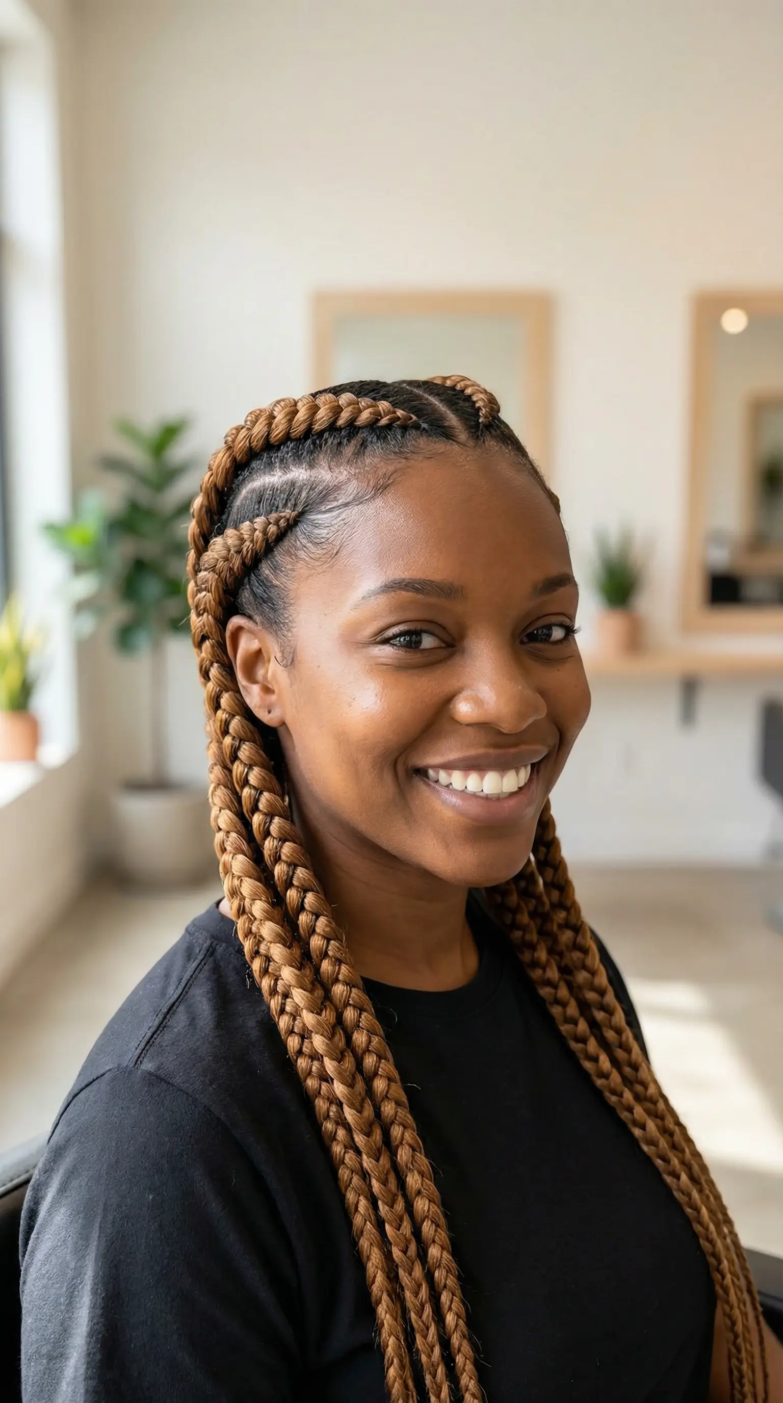 Chunky Cornrows - Bold Pattern