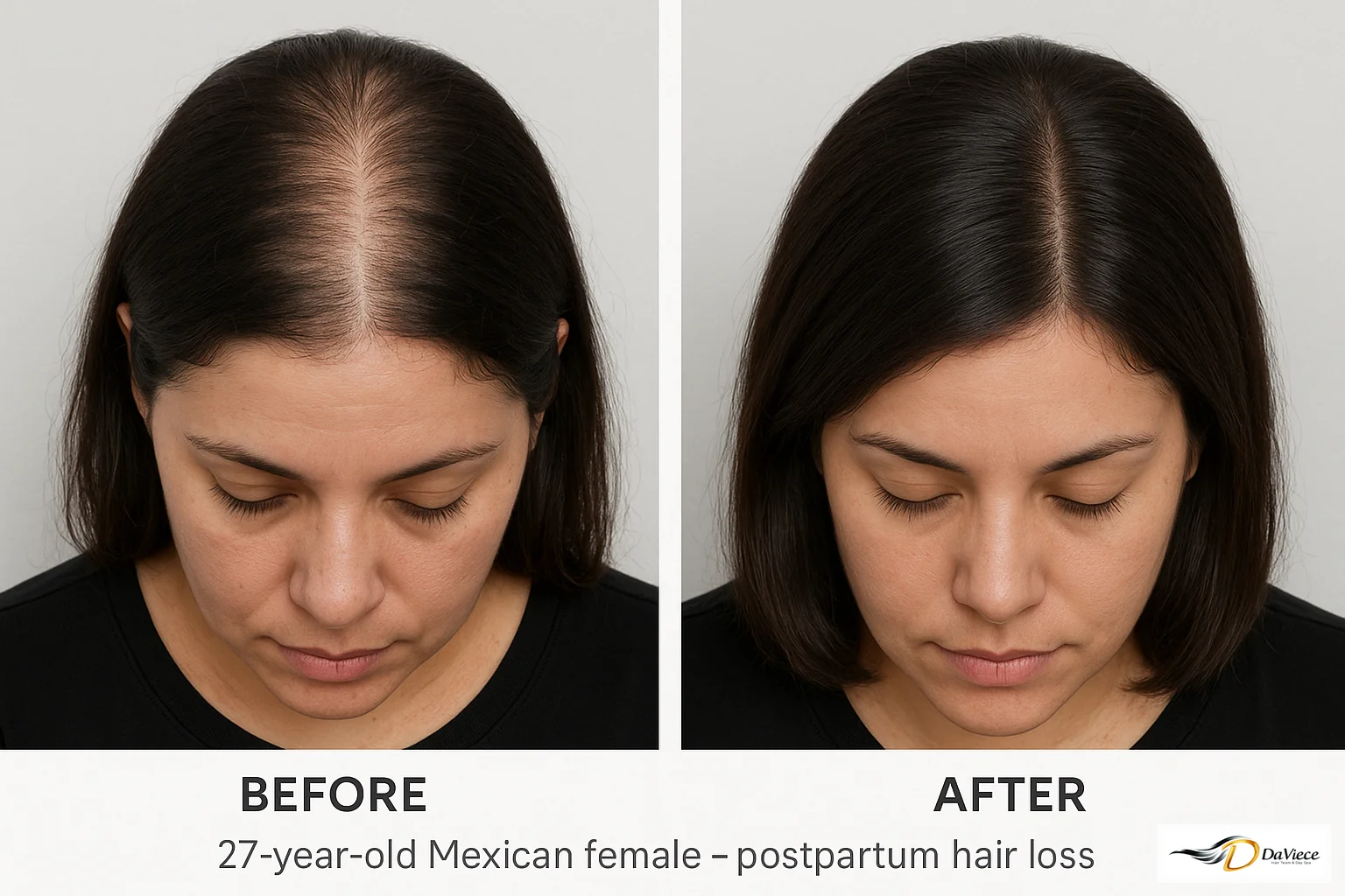 Hair transformation - Before and After